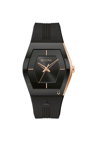 Reloj Bulova Hombre Latin Grammy. Silicona Negro 97A163 Bulova