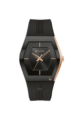 Reloj Bulova Hombre Latin Grammy. Silicona Negro 97A163