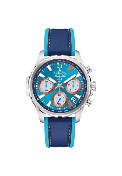 Reloj Bulova Hombre E1 Team Miami. Silicona Azul 96B460