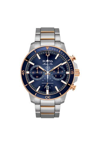 Reloj Bulova Hombre Marine Star. Acero Inoxidable Plateado 98B301 Bulova