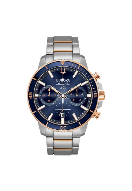 Reloj Bulova Hombre Marine Star. Acero Inoxidable Plateado 98B301