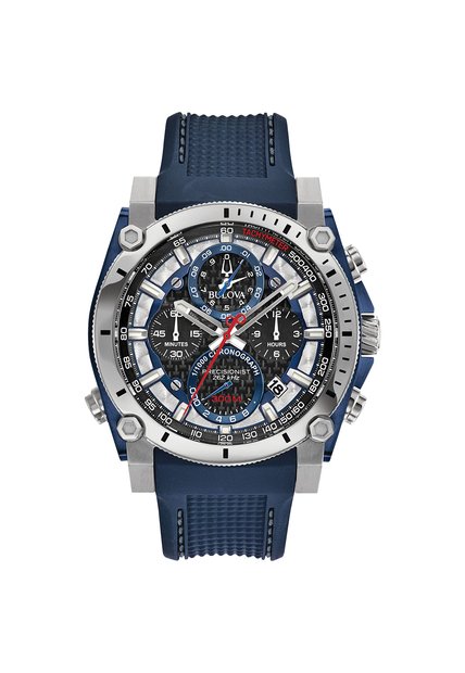 Reloj Bulova Hombre Precisionist. Poliuretano Azul 98B315