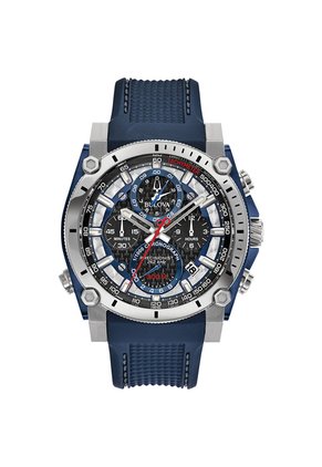 Reloj Bulova Hombre Precisionist. Poliuretano Azul 98B315