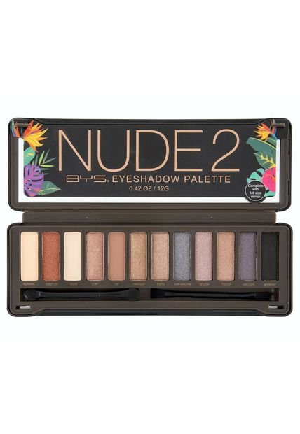 Paleta De Sombras Bys Nude 2 12 Tonos
