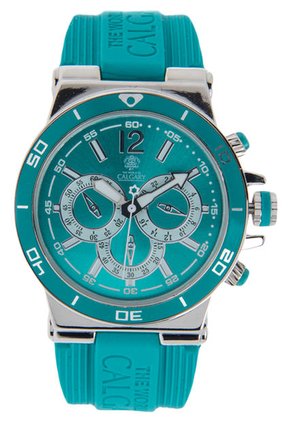 Reloj Verde Aguamarina-Plateado CALGARY