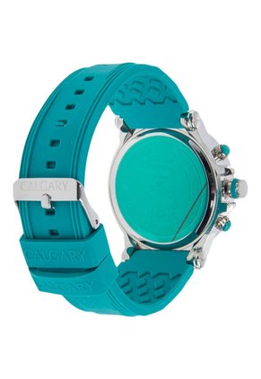 Reloj Verde Aguamarina-Plateado CALGARY