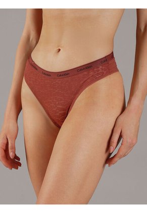 Pantie Café Estilo Brasilera De Encaje - Modern Logo Lace Calvin Klein