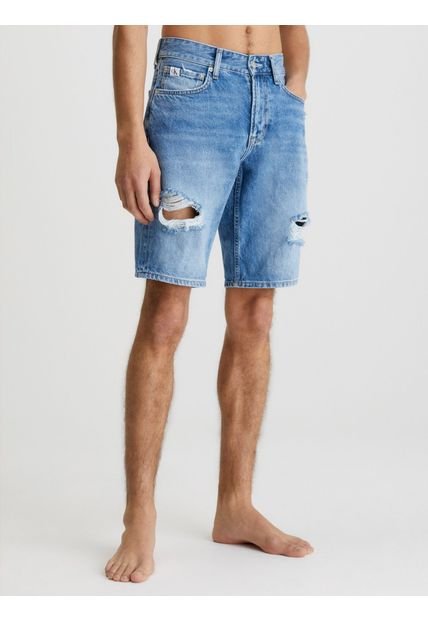 Bermuda De Jean Azul Para Hombre Calvin Klein