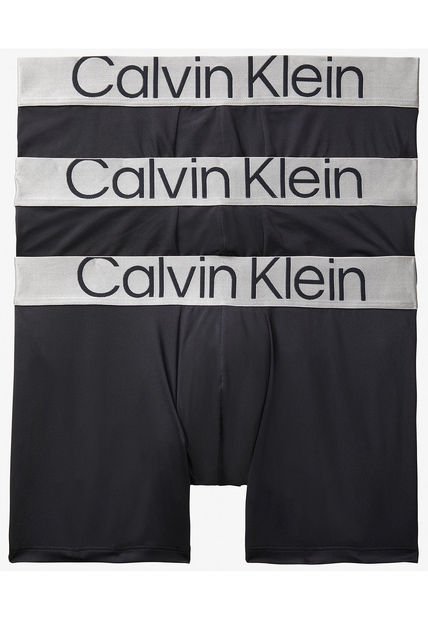 3 Pack Boxer Negro En Microfibra Calvin Klein