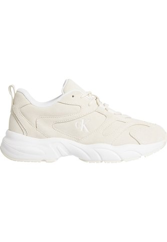 Tenis Blanco Retro De Gamuza Calvin Klein Calvin Klein