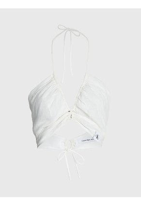 Top Blanco Con Tiras Para Mujer Calvin Klein