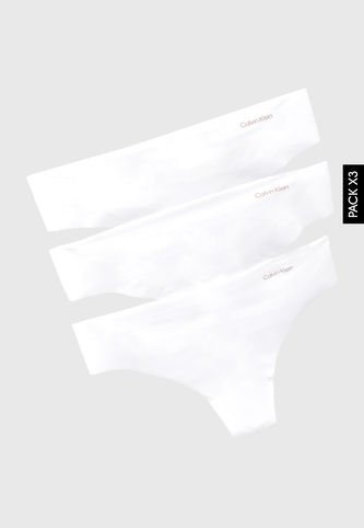Pantie x3 Calvin Klein Blanco Calvin Klein