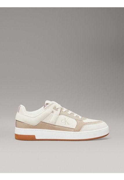 Tenis Multicolor Basket De Cuero Calvin Klein