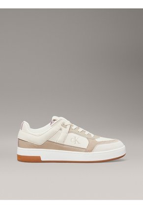 Tenis Multicolor Basket De Cuero Calvin Klein