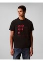 Camiseta Negra Con Estampado Gráfico De New York Calvin Klein de Calvin Klein