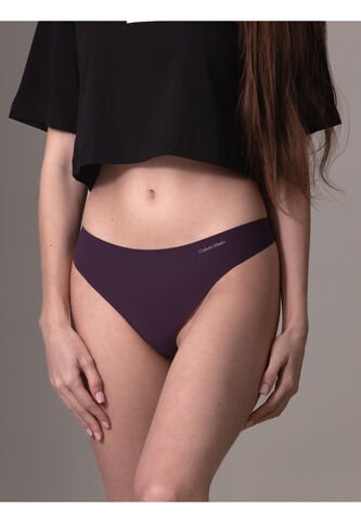 Tanga Morado Invisible Con Logo En El Lateral Calvin Klein Calvin Klein