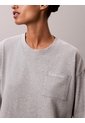 Saco Gris De Estar En Casa Cropped Con Logo Calvin Klein de Calvin Klein