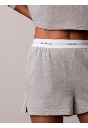 Pantalonetas Gris De Estar Por Casa Con Logo Calvin Klein