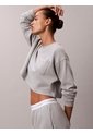 Saco Gris De Estar En Casa Cropped Con Logo Calvin Klein de Calvin Klein