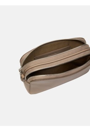 Bolso Beige Cruzado Convertible De 2 Tiras Calvin Klein