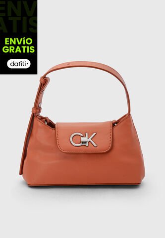 Bolso Manos Libres Calvin Klein Lock Terracota Calvin Klein