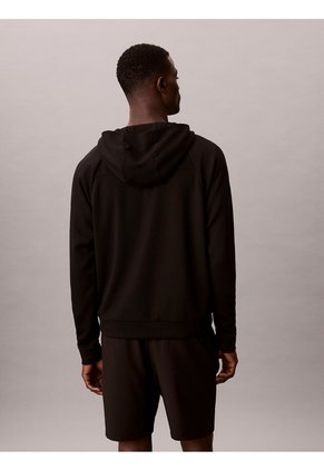Buzo Negro Con Capota Y Cremallera De Viaje Calvin Klein