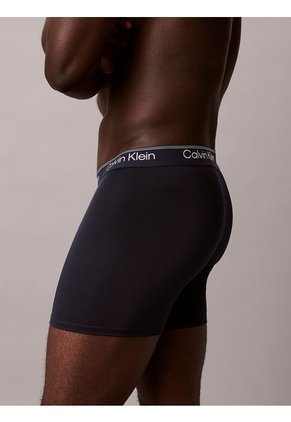 Pack Multicolor De 3 Bóxeres Sueltos Largos - Microfibre Stretch Calvin Klein