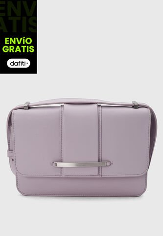 Bolso Manos Libres Calvin Klein Bar Hardware Lila Calvin Klein