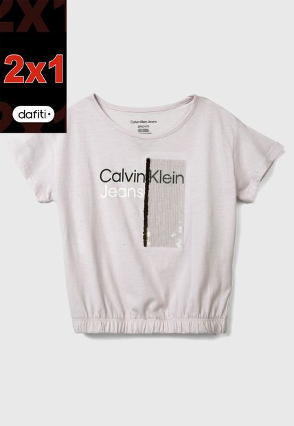 Camiseta Rosa Pastel Calvin Klein