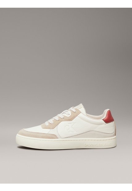 Tenis Blanco De Cuero Calvin Klein