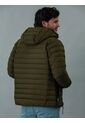 Chaqueta Verde Acolchada Con Capota Calvin Klein de Calvin Klein