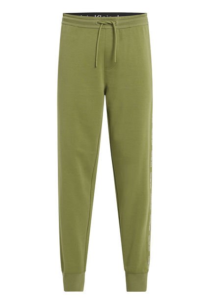 Jogger Verde Con Cintas Laterales Y Logo Repetitivo Calvin Klein