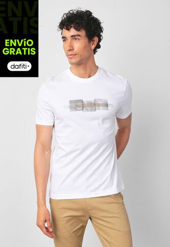 Camiseta Calvin Klein Marfil Calvin Klein