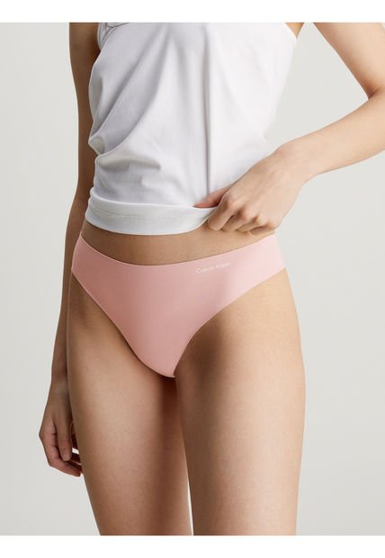 Tanga Beige - Invisibles Cotton Calvin Klein