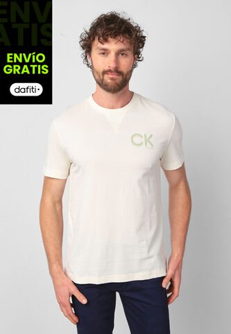 Camiseta Calvin Klein Marfil Calvin Klein