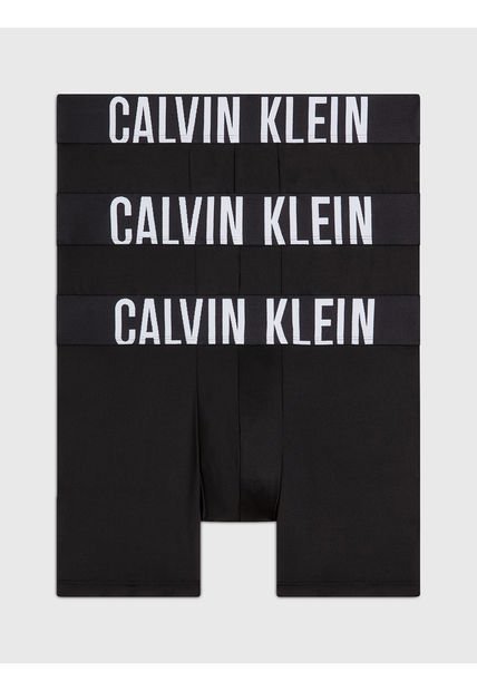 Pack De 3 Boxer Negro En Microfibra - Intense Power Calvin Klein