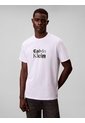 Camiseta Blanca Con Estampado Gráfico De Logo En Estilo Bold Calvin Klein de Calvin Klein