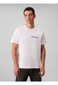 Camiseta Blanca Con Estampado Gráfico De Logo En Letra Cursiva Calvin Klein de Calvin Klein