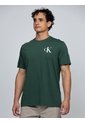 Camiseta Verde Con Monograma 30s Calvin Klein de Calvin Klein