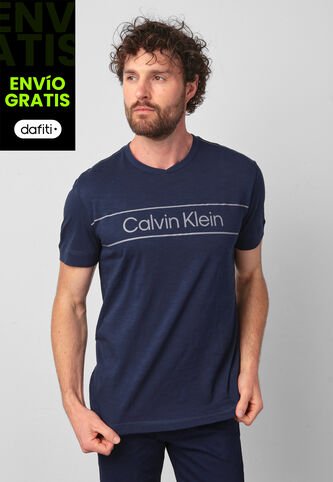 Camiseta Calvin Klein Azul Calvin Klein