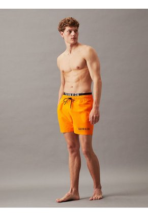 Bermuda De Baño Corta  Con Cinturilla Doble - Intense Power Calvin Klein