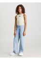 High Celeste Niña Rise Wide Leg Jeans Calvin Klein de Calvin Klein