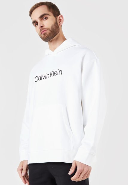 Hoodie Blanco-Azul Calvin Klein