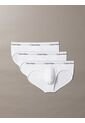 Pack Blanco De 3 Slips De Cadera - Icon Cotton Stretch Calvin Klein de Calvin Klein