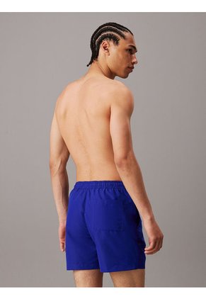 Bermuda De Baño Azul De Largo Medio Con Cordón - Intense Power Calvin Klein