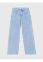 High Celeste Niña Rise Wide Leg Jeans Calvin Klein de Calvin Klein