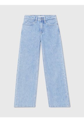 High Celeste Niña Rise Wide Leg Jeans Calvin Klein