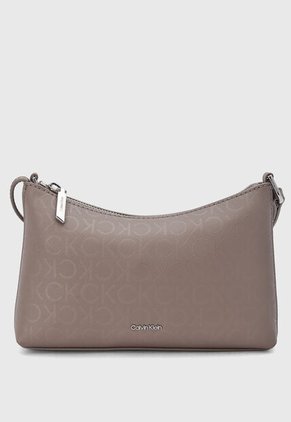 Bolso Manos Libres Calvin Klein Must Conv Taupe