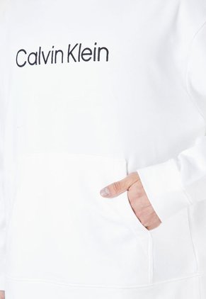 Hoodie Blanco-Azul Calvin Klein