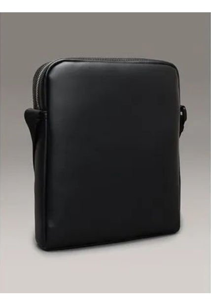 Bolso Negro Cruzado Con Logotipo Repetitivo En Relieve Calvin Klein